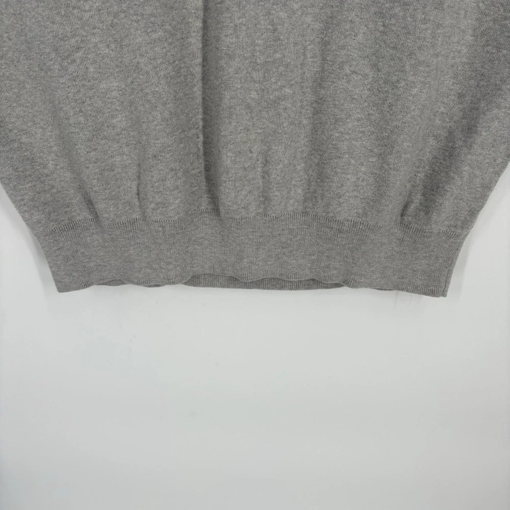 Polo‎ Ralph Lauren Pima Cotton Sweater Vest XL Gray Preppy Classic Lightweight